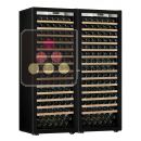 Combination of 2 single temperature wine cabinets for ageing and/or service - Full Glass door ACI-TRT710FC