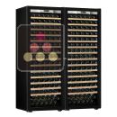 Combiné de 2 caves à vin Mono-Température de vieillissement et/ou de service - Porte Full Glass ACI-TRT710FC