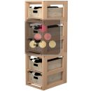 Wooden Storage unit for 5 wooden boxes ACI-VIS324