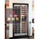 Professional built-in multi-temperature wine display cabinet - Mixed shelves - 36cm deep ACI-TCB121H