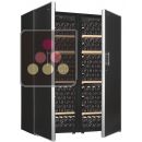 Combination of 2 single temperature wine cabinets - Storage shelves ACI-ART250