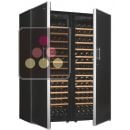 Combination of 2 single temperature wine cabinets - Sliding shelves ACI-ART250TC