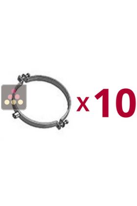 Lot de 10 Colliers support pour climatiseur Fondis - diamètre 125mm