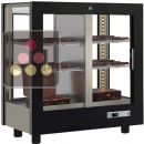 Professional refrigerated display cabinet for chocolates - 4 glazed sides - Wooden cladding ACI-TCA263