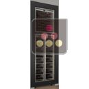 Double professional built-in wine display cabinet - Inclined bottles - Straight frame ACI-PAR1200EP