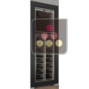 Double professional built-in wine display cabinet - Inclined bottles - Straight frame ACI-PAR17002ME