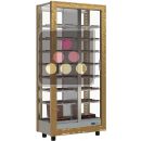 Professional refrigerated display cabinet for chocolates - 4 glazed sides - Wooden cladding ACI-TCA261