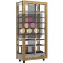 Vitrine réfrigérée de présentation des chocolats - 4 côtés vitrés - Habillage bois ACI-TCR16600I