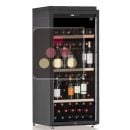 Freestanding dual temperature wine cabinet for service and/or storage - Vertical bottle display ACI-CLP104V