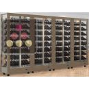 Combination of 4 professional multi-purpose wine display cabinet - 4 glazed sides - Magnetic and interchangeable cover ACI-TMR46000PI
