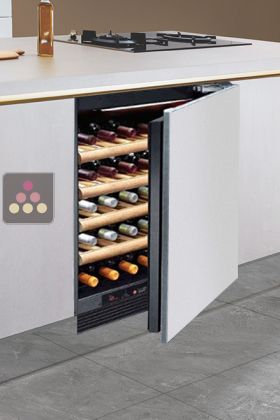 Cave à vin Mono-température de vieillissement ou de service encastrable sous plan à façade habillable