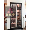 Built-in multi-temperature wine display cabinet for storage or service - 36cm deep - Mixed shelves ACI-TCB321M