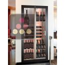 Built-in multi-temperature wine display cabinet for storage or service - 36cm deep - Mixed shelves ACI-HTBH16001ME