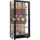 Refrigerated display cabinet for snacks and desserts presentation - 3 glazed sides - Magnetic and interchangeable cover ACI-TMR16500