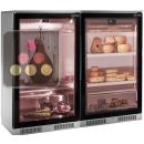 Combination of 2 refrigerated display cabinets for cheese and cold cuts ACI-GEM622