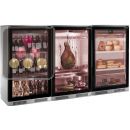 Combination of 3 refrigerated display cabinets for wines, cold cuts and cheese ACI-GEM631