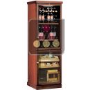 Combined wine service cabinet and cigar humidor
 ACI-CAL718