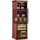 Combined wine service cabinet and cigar humidor
 ACI-CAL718