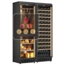 Built-in combination : multi-temperature wine cabinet, cheese and cured meat cabinets - Sliding shelves ACI-CME2671CE