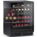 Dual temperature wine cabinet for storage and/or for service - Full Glass door ACI-DOM213