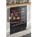 Built-in dual temperature wine cabinet for storage and/or for service - Full Glass door ACI-DOM213E