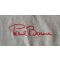 Tablier premium gris coton et cuir avec signature rouge Paul BOCUSE