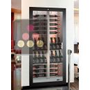 Built-in multi-temperature wine display cabinet for storage or service - 36cm deep - Mixed shelves ACI-TCB321H