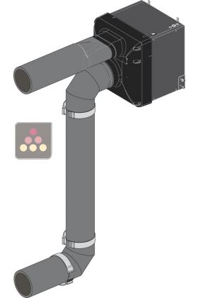 Kit de gaines semi-rigide en polyéthylène pour climatiseur de cave Friax - Diam intérieur 180mm