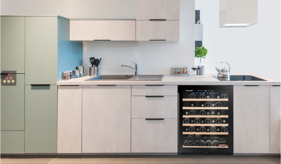 Cave à vin mono-température de service encastrable sous plan
