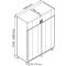 Armoire négative ventilée double-porte GN 2/1 - Cuve inox - 1056L