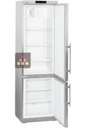 Combiné professionnel réfrigérateur/congélateur - Carrosserie inox - 345L 