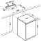 Table-top positif ventilé vitré encastrable sous plan - carrosserie inox - 130L