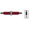 Lot de 4 supports de 4 bouteilles horizontales pour vitrine Calice Design faible profondeur