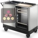Outdoor mobile bar with dual temperature refrigerated cabinet and insulated presentation bin ACI-MBR120