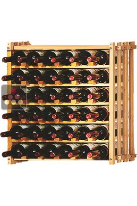 Casier modulaire en hêtre massif pour 36 bouteilles