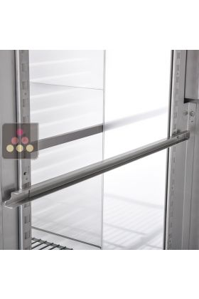 Glissière inox côté gauche pour armoires Gastronormes 2 portes