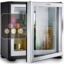 Silent minibar with glass door - can be fitted - 18L - Hinges on the left hand side
 ACI-DOM343G