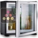 Silent minibar with glass door - can be fitted - 18L - Hinges on the left hand side
 ACI-DOM343G