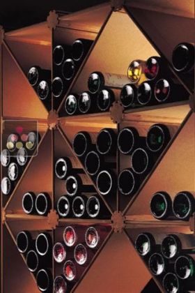 Module de 10 casiers de rangement mono-profondeur pour 160 bouteilles