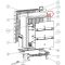 Pivot de charnière supérieure droite pour réfrigérateur médical Dometic ACI-DOM388 / DS301H