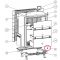 Pivot de charnière inférieure droite pour mini-bar Dometic ACI-DOM388 / DS301H