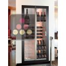 Built-in multi-temperature wine display cabinet for storage or service - 36cm deep - Without shelves ACI-TCB321