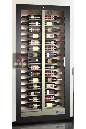 Vitrine à vin encastrable multi-températures - Usage pro - Bouteilles horizontales