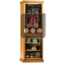 Dual temperature combination : Cured meat and cheese cabinets - Wood cladding ACI-CLM1610W