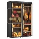 Freestanding combination of cheese and cured meat cabinets - Sliding doors ACI-CLM2525