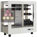 Vitrine à vin multi-températures - Usage professionnel - 4 côtés vitrés - Sans équipement intérieur - Sans habillage ACI-TCA115N-R290