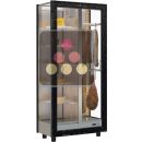 Refrigerated display cabinet for cheese and cured meat presentation - 3 glazed sides - Wooden cladding ACI-TCR16900