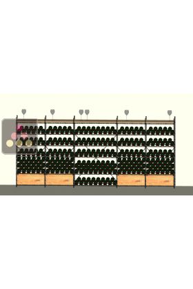 Lot de 2 rangements modulaires pour 1022 bouteilles - Fabrication spécifique Essential System