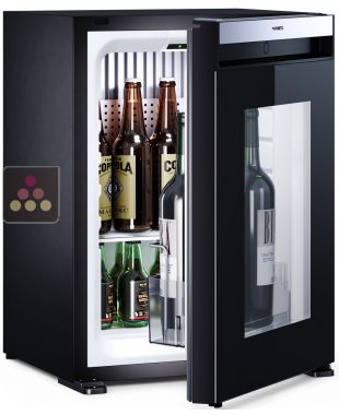 Cave à vin - 33 litres - 12 bouteilles - Refroidisseur à vin - Mini-réfrigérateur  - Minibar - Avec porte en verre - éclairage LE6 - Cdiscount Electroménager