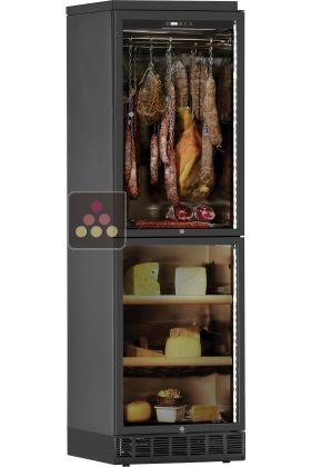 Combiné enchassable 2 températures : cave à fromage et cave à charcuterie - 220V - 60Hz